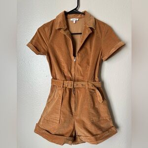 TCEC Tan Corduroy Jumpsuit